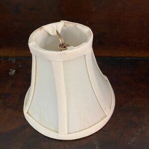 Little clip-on lampshade off-white about 4 inches tall